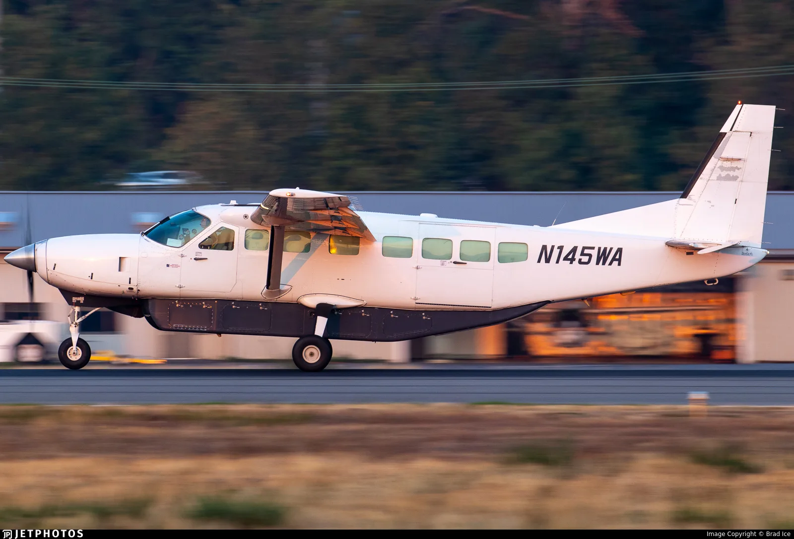 Exterior view of a 2005 Cessna 208B Grand Caravan, N145WA.