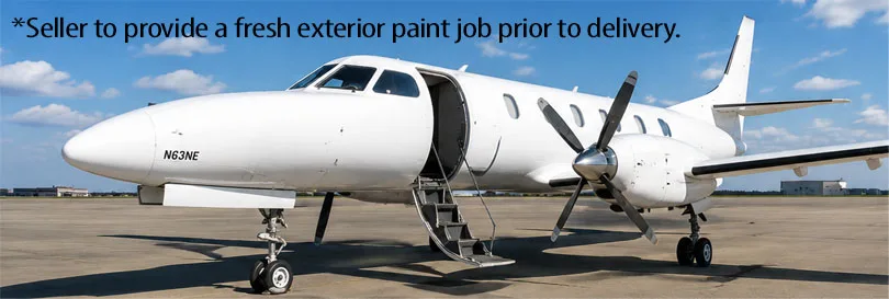 Exterior view of a 1991 Fairchild Metro III, N63NE.