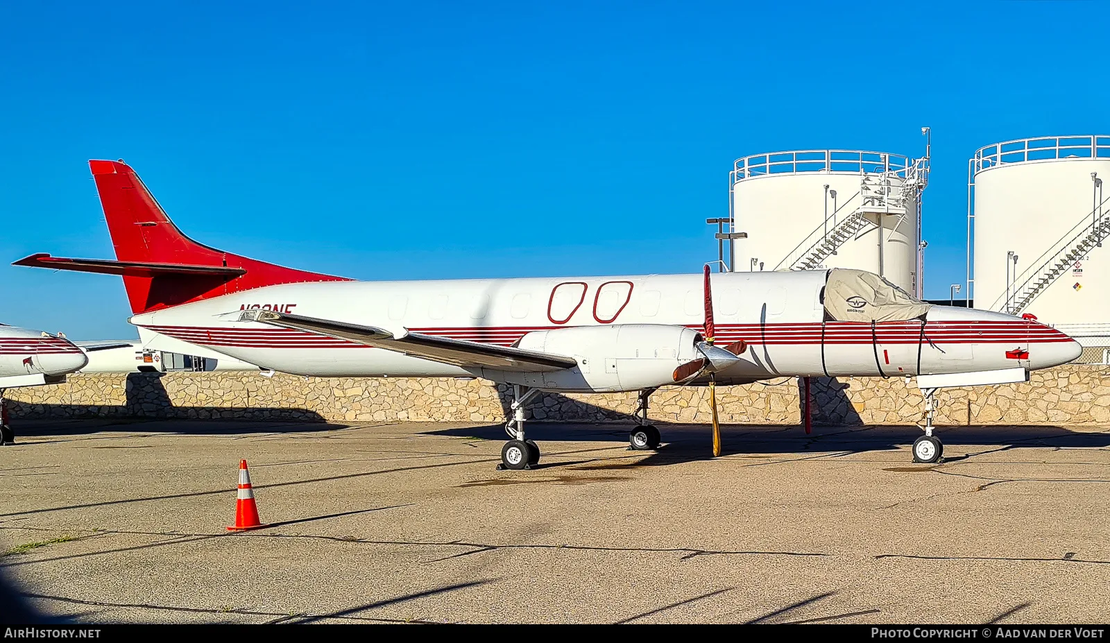Exterior view of a 1991 Fairchild Metro III, N63NE.