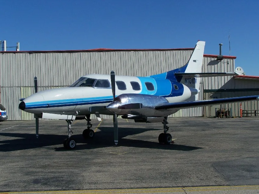 Exterior view of a 1991 Fairchild Metro III, N63NE.