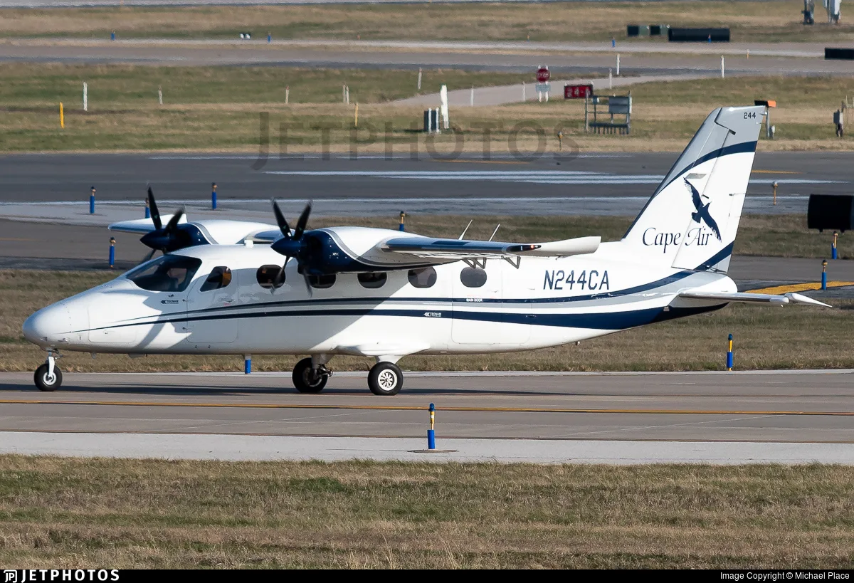 Exterior view of a 2019 Tecnam P-2012 Traveller, N255CA.