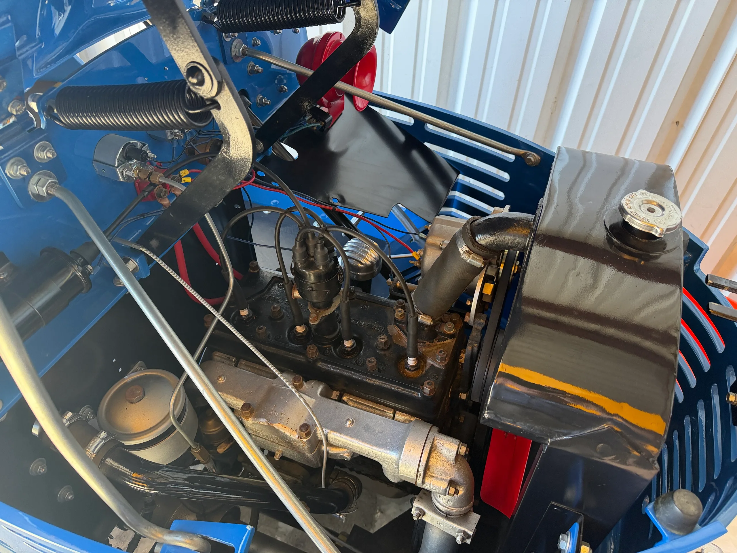 Engine detail of a 1941 Boeing Stearman and Classic Tug $149,000 (Local to Placerville).