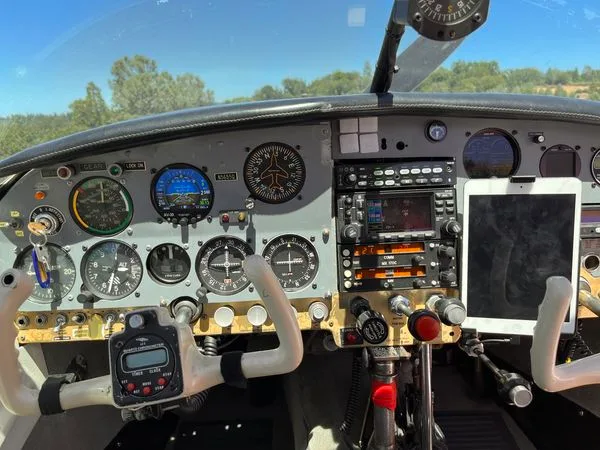 Cockpit and instrument panel of a 1965 Mooney M20C - $82,500 - N5655Q (Northern California).
