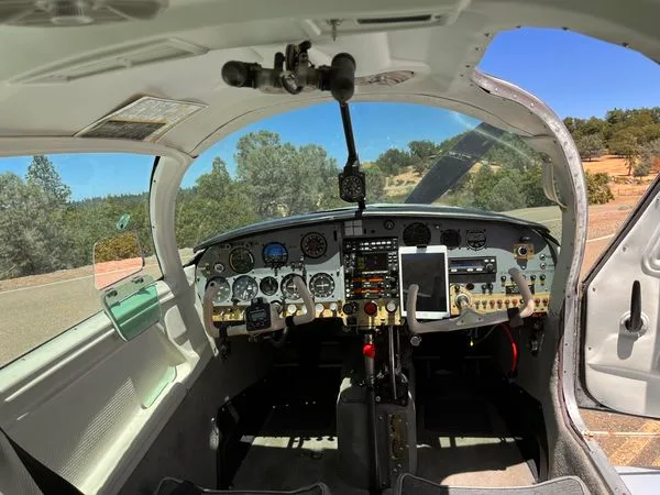 Cockpit and instrument panel of a 1965 Mooney M20C - $82,500 - N5655Q (Northern California).