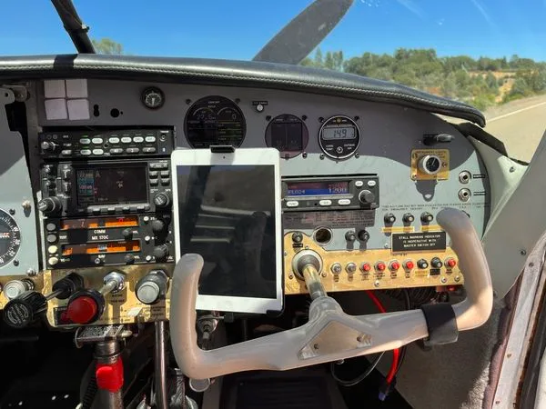Cockpit and instrument panel of a 1965 Mooney M20C - $82,500 - N5655Q (Northern California).