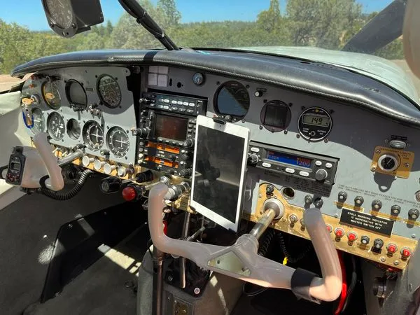 Cockpit and instrument panel of a 1965 Mooney M20C - $82,500 - N5655Q (Northern California).
