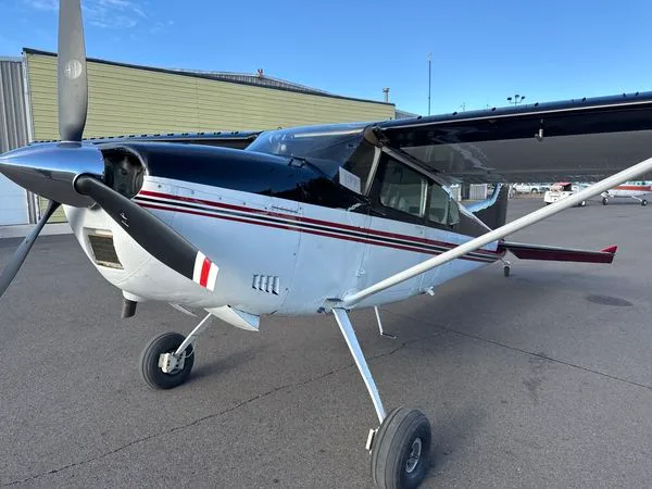 Exterior view of a 1967 Cessna 180 Skywagon (P-Ponk 470-50 engine) $250,000 - N164JD (Minnesota).