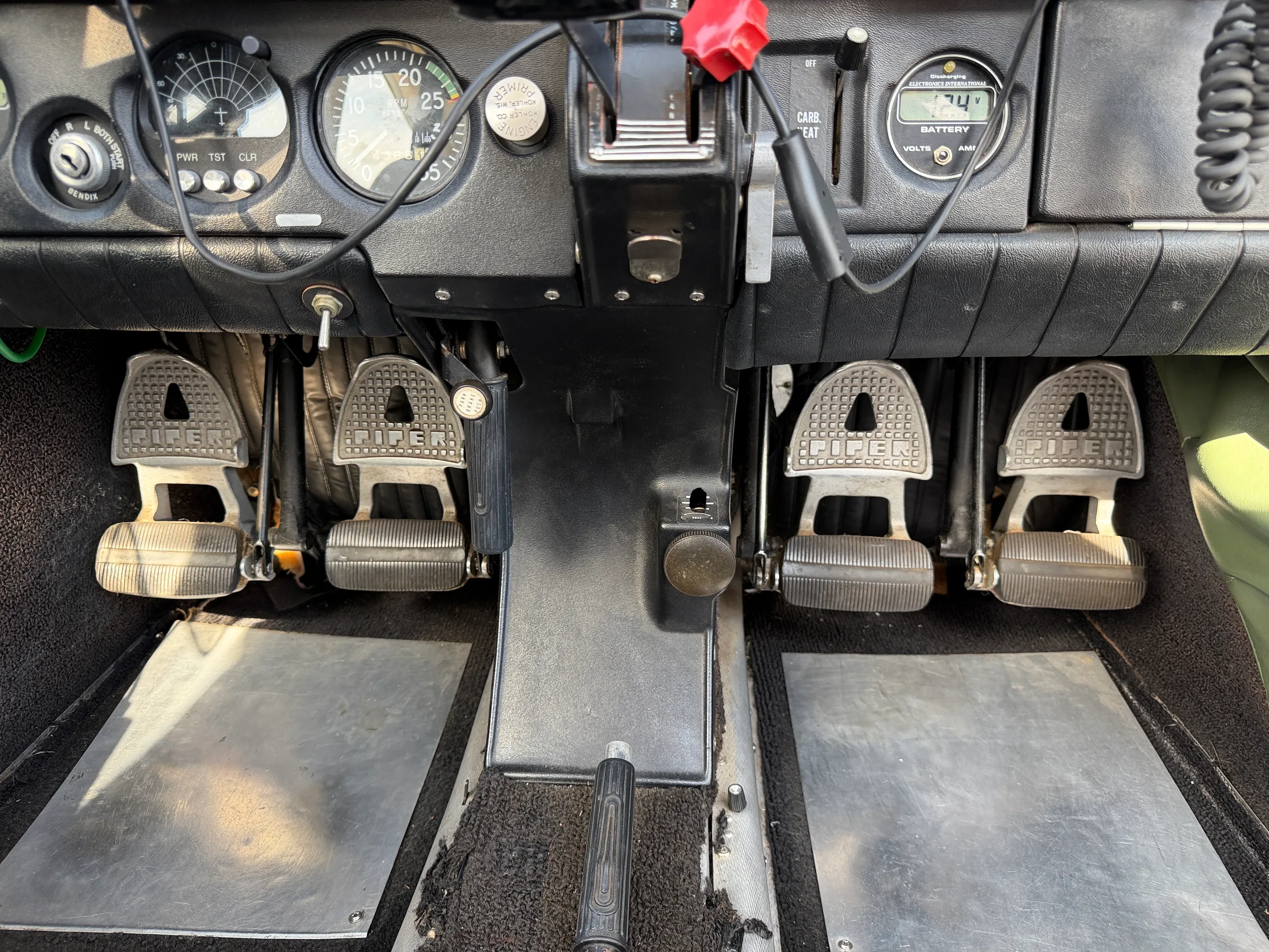 Cockpit and instrument panel of a 1974 Piper Cherokee PA-28-140/160 - $65,000 - N44805 (Local to Placerville).