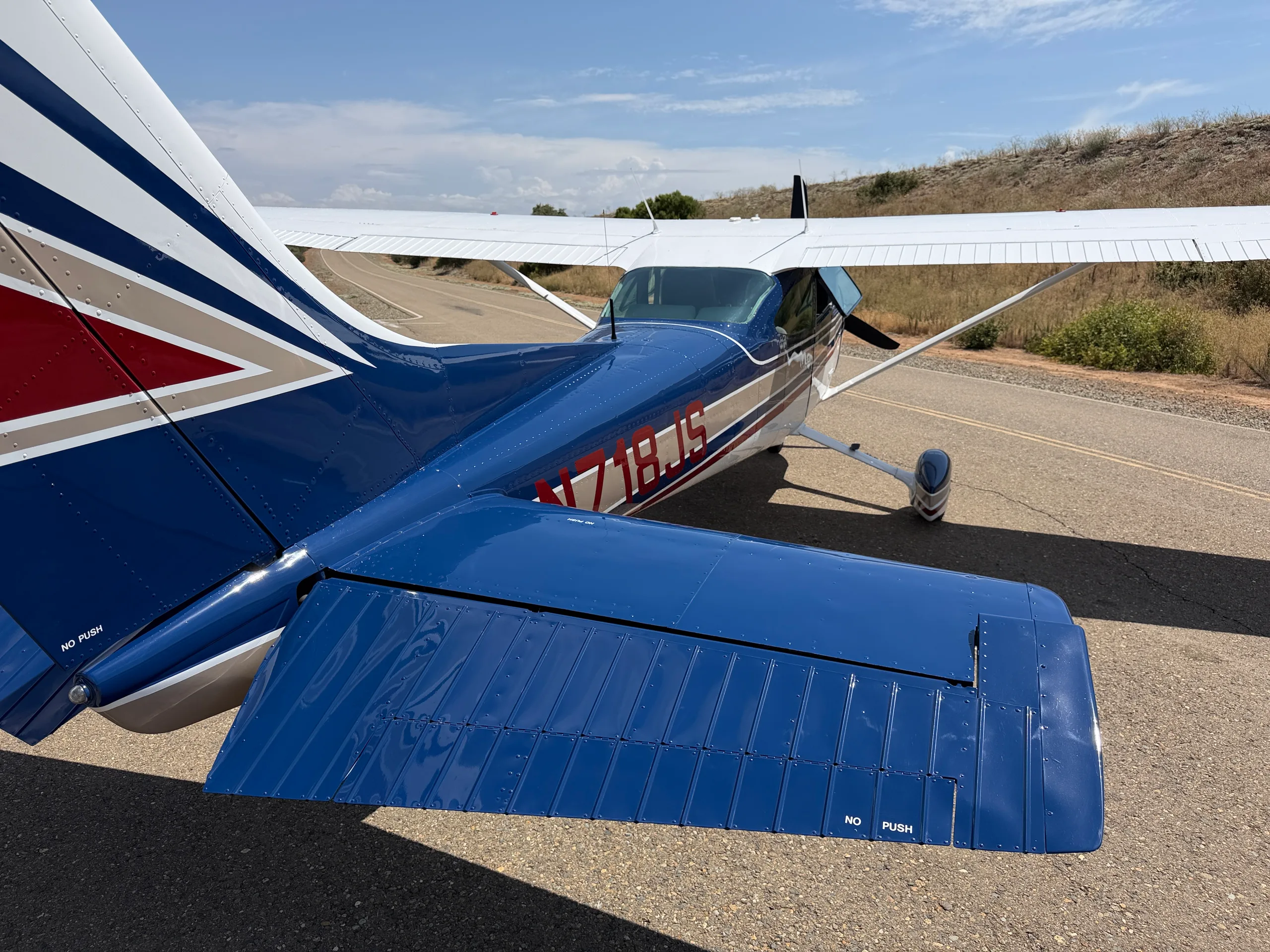 1977 Cessna 182Q Skylane with 550 Engine - $299,000 - N718JS (Here at Placerville)
