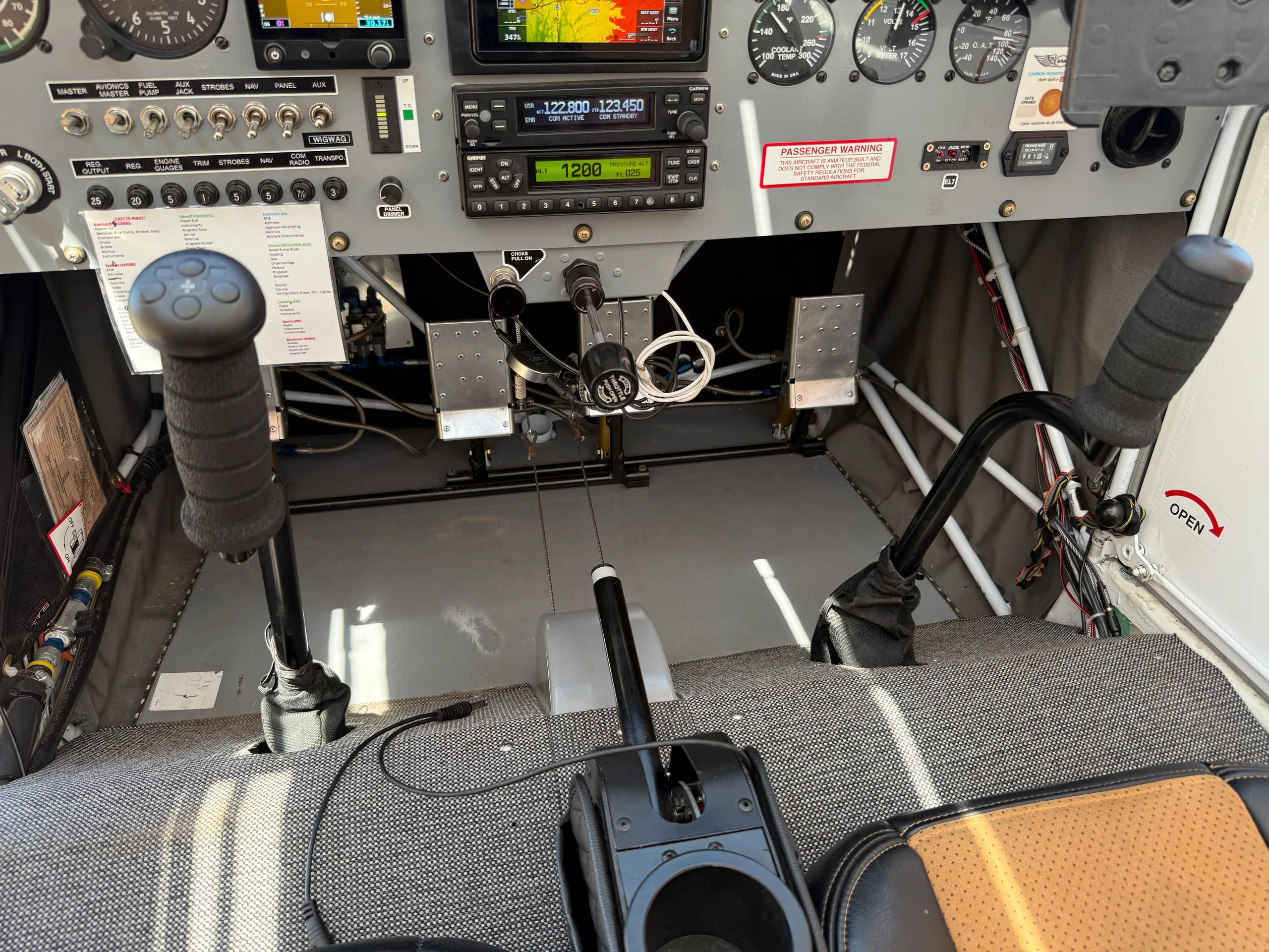 Cockpit and instrument panel of a 2016.