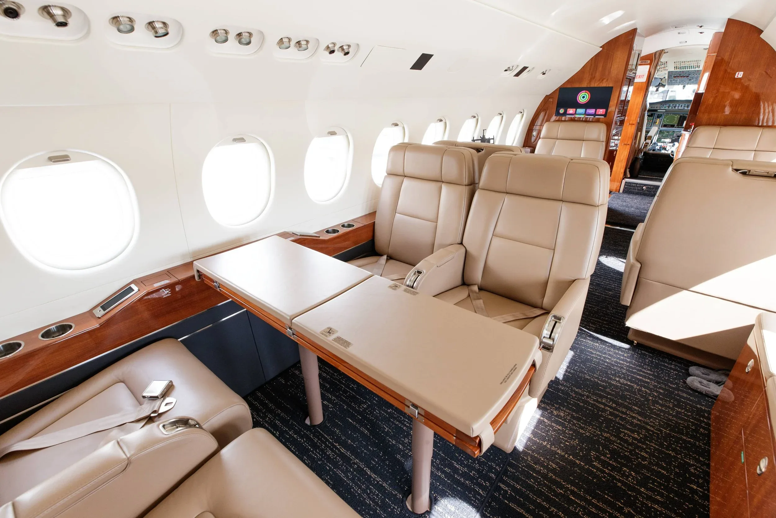 Cabin interior of a 2004 Dassault Falcon 900EXy — SmartJets.