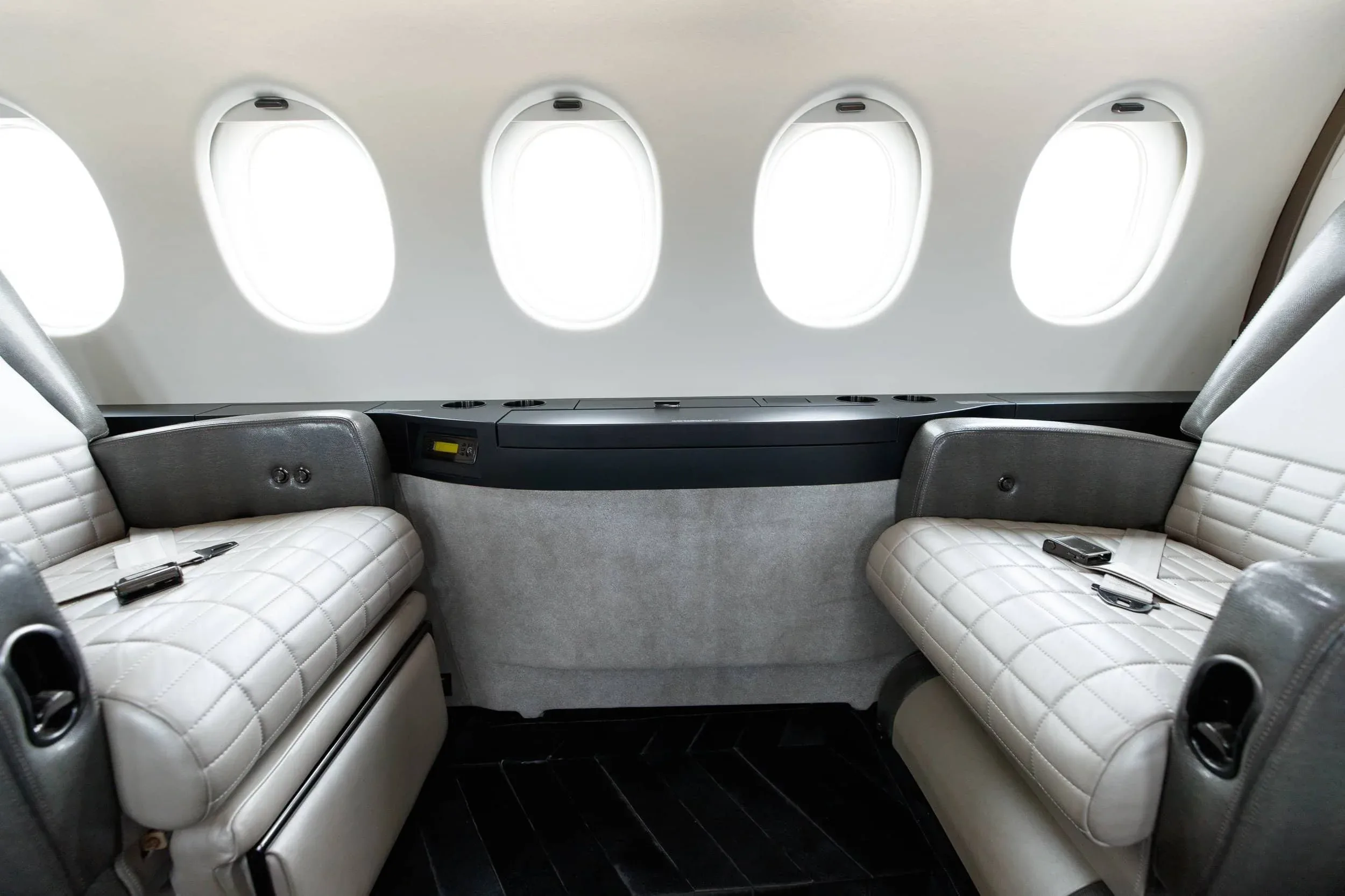 Cabin interior of a 2002 Dassault Falcon 900C — SmartJets.