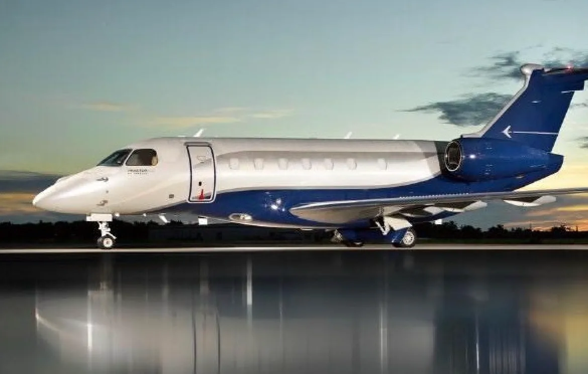 Marketing image of a 2021 Embraer Praetor 600.
