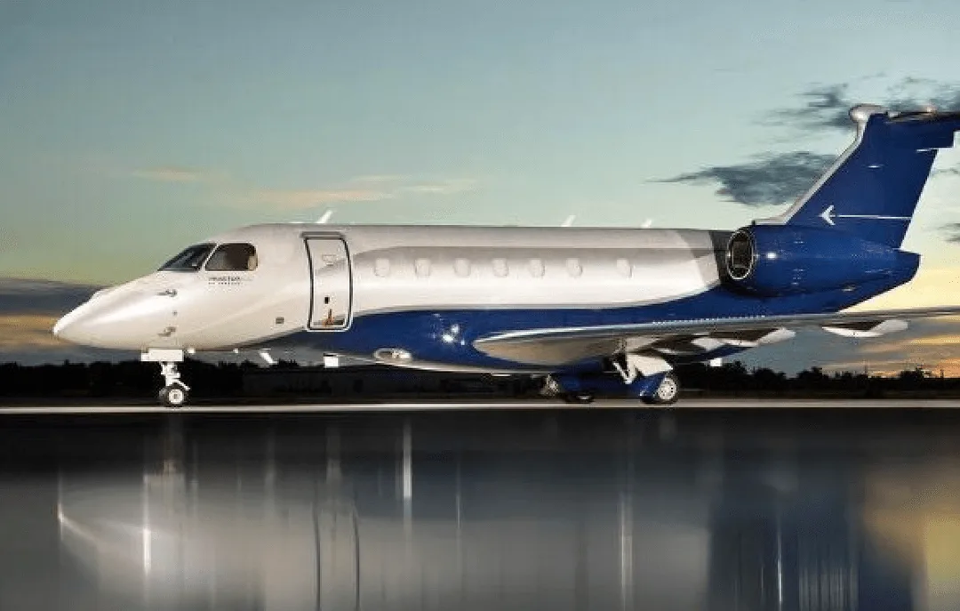 Marketing image of a 2021 Embraer Praetor 600.