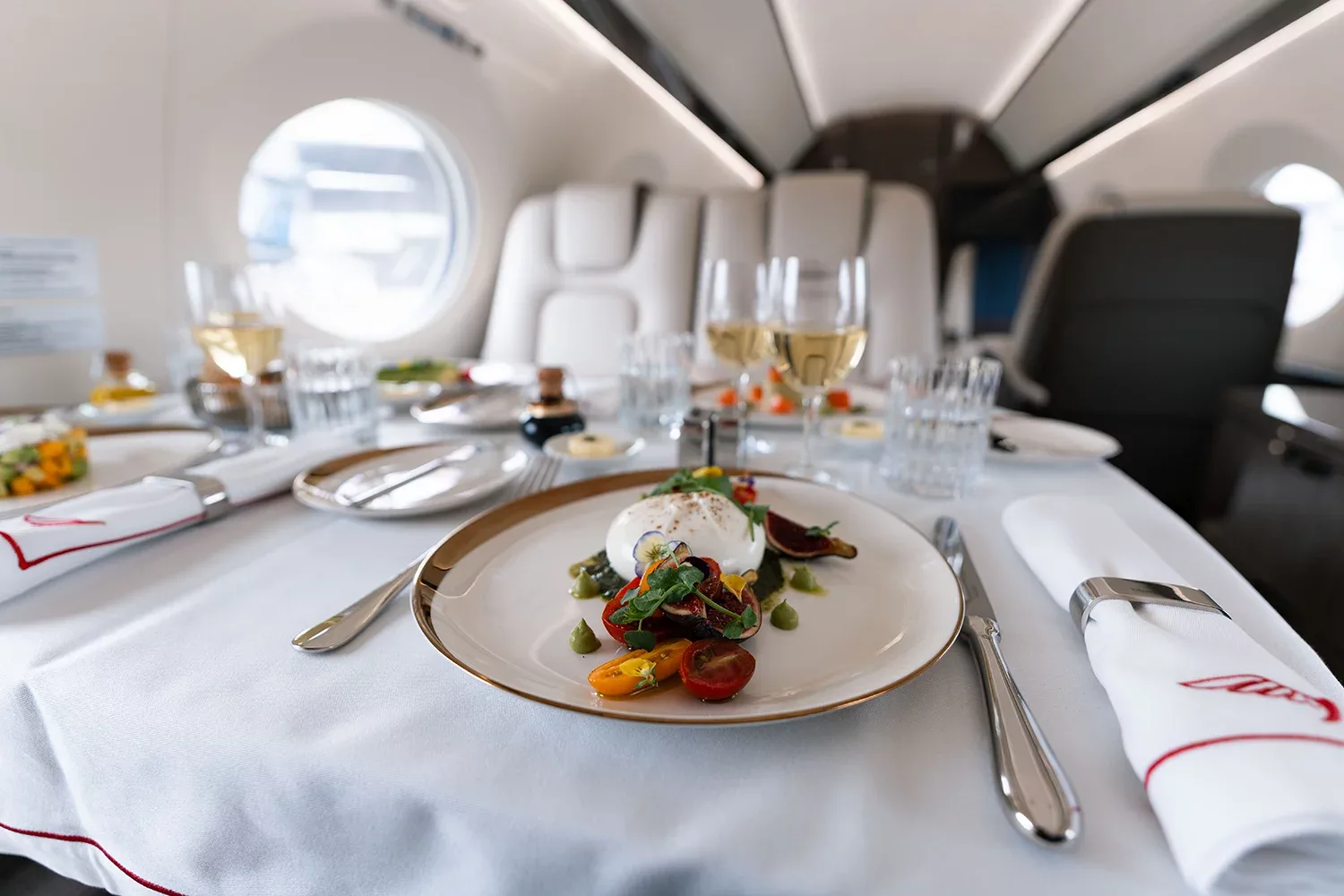 Cabin interior of a 2025 Gulfstream G500.