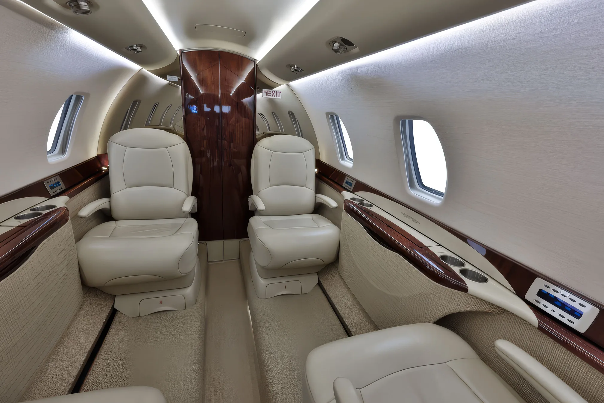 Cabin interior of a 2006 Pilatus PC-12 &.