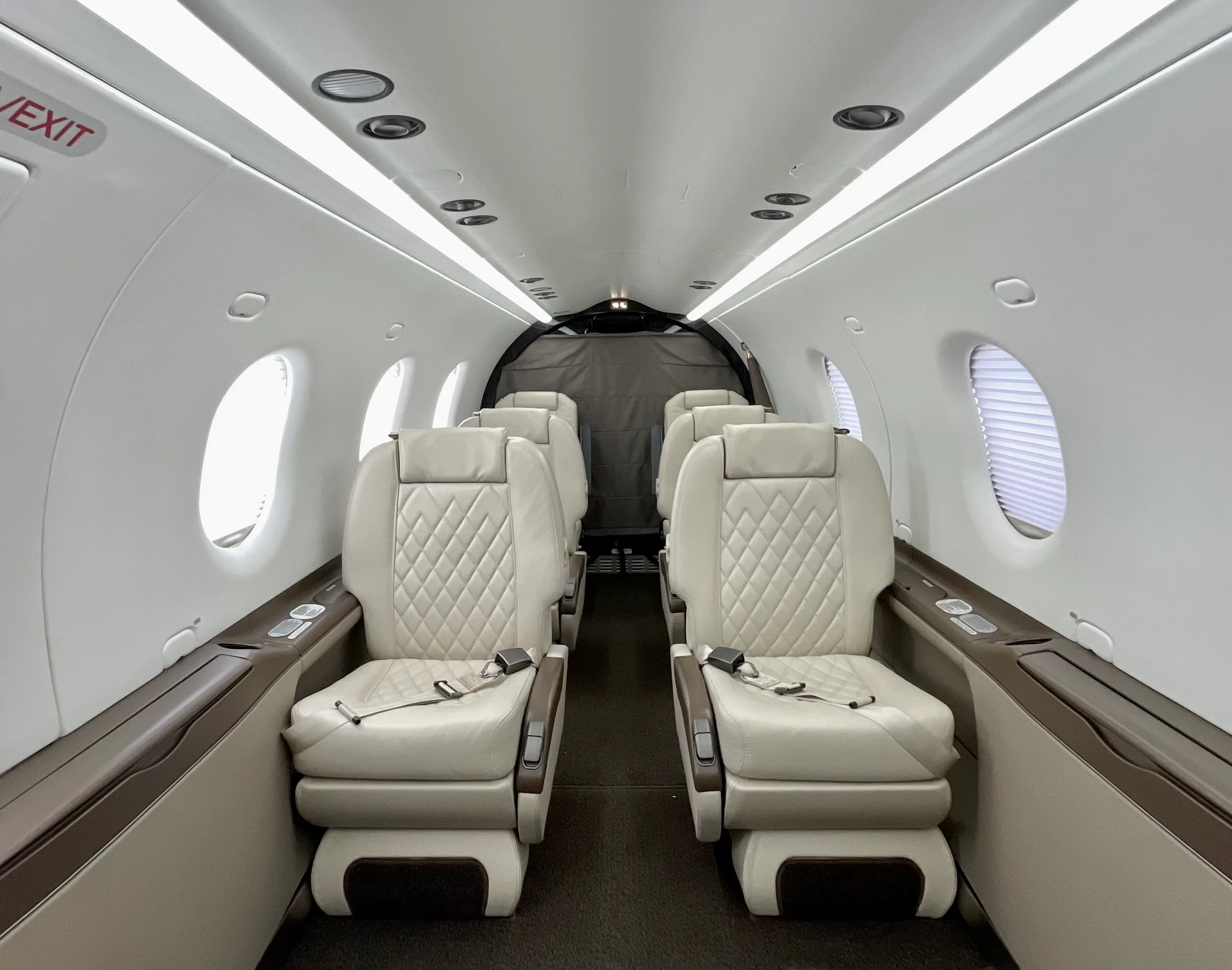 Cabin interior of a 2018 Pilatus PC-12 &.