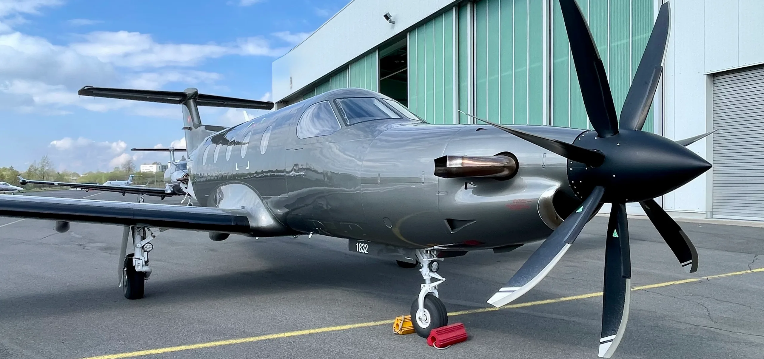 Exterior view of a 2018 Pilatus PC-12 &, PC-24.