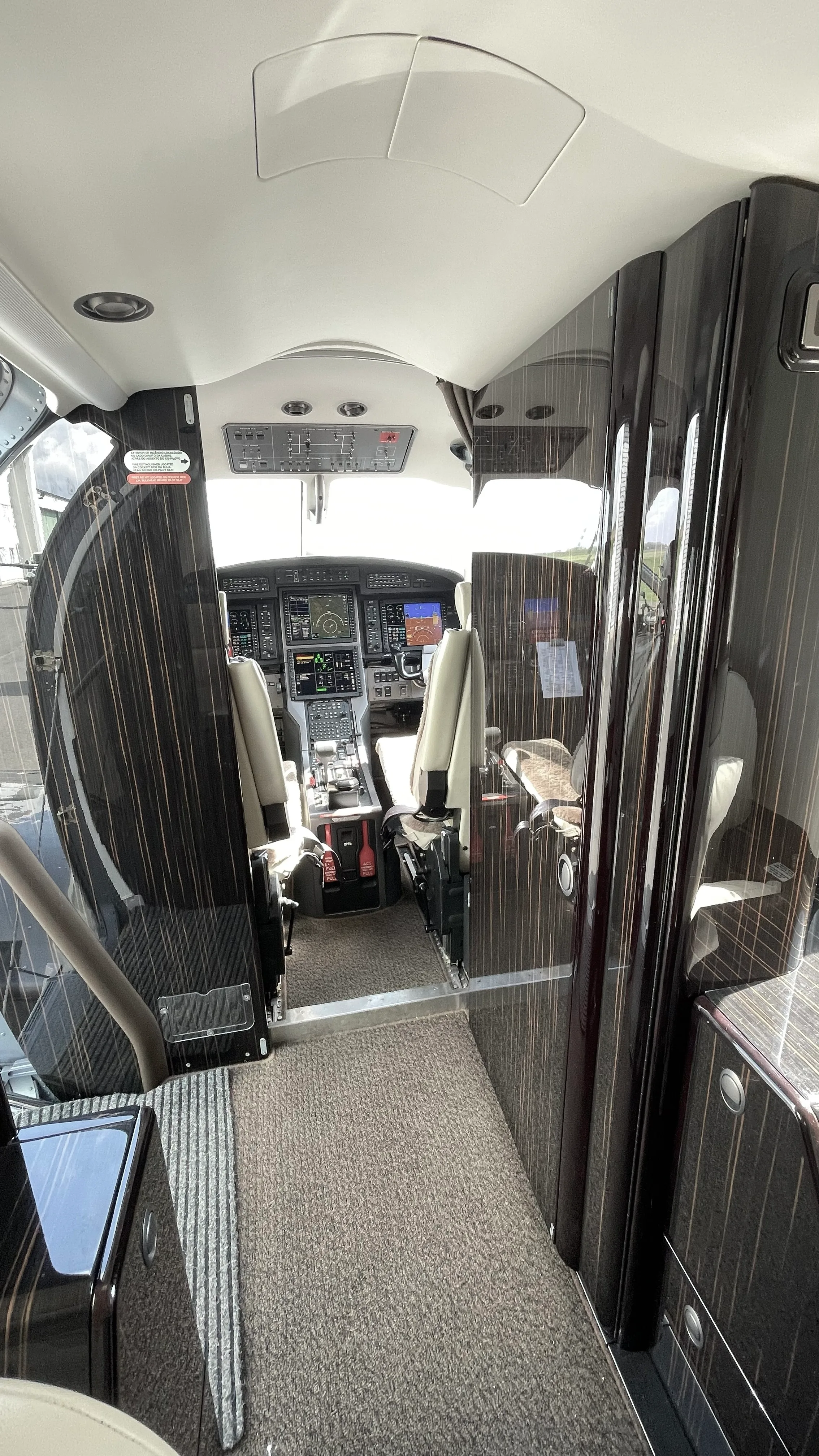 Cabin interior of a 2018 Pilatus PC-12 &.