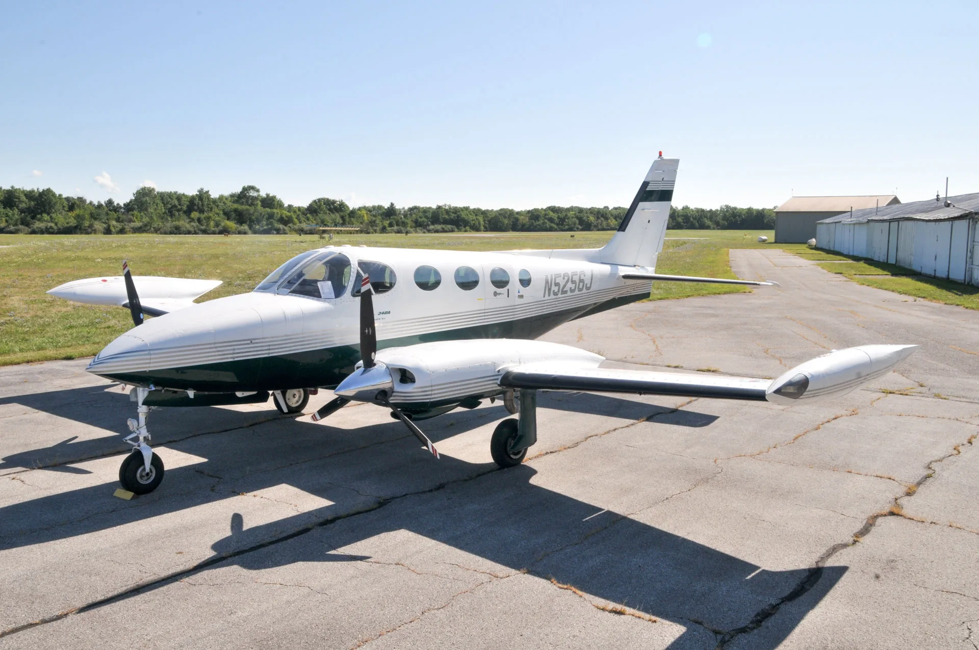 Exterior view of a 1977 Cessna 340A | TAS Aviation.