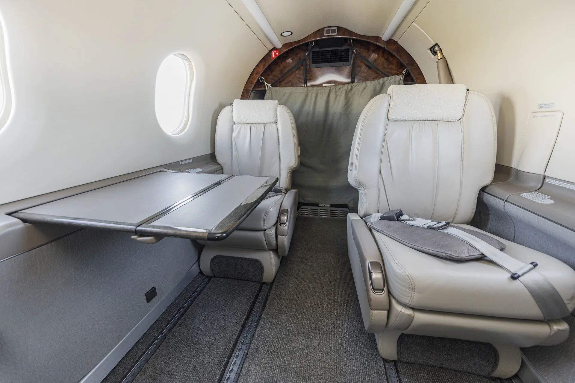 Cabin interior of a 2008 Pilatus.