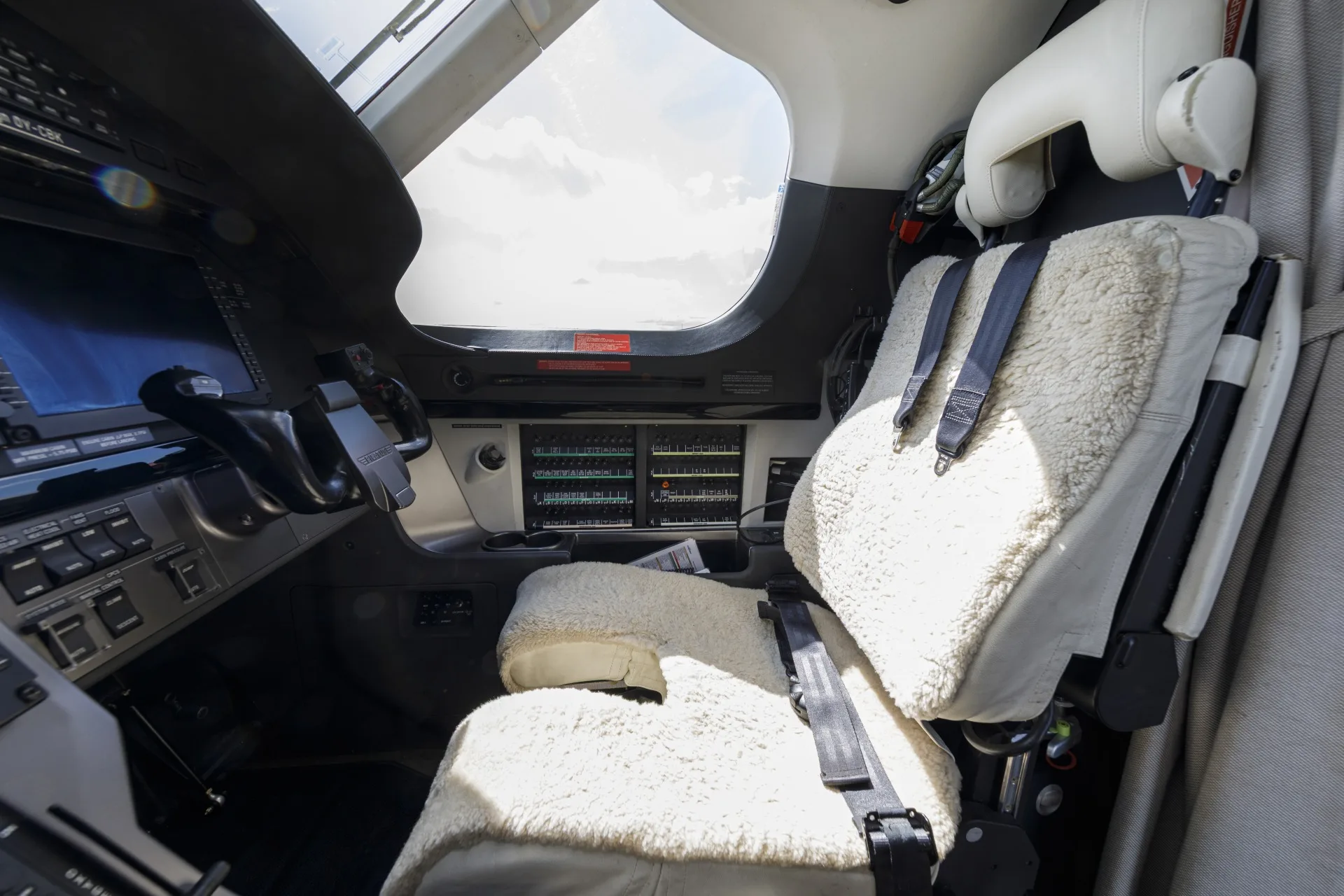 Cabin interior of a 2018 Pilatus.