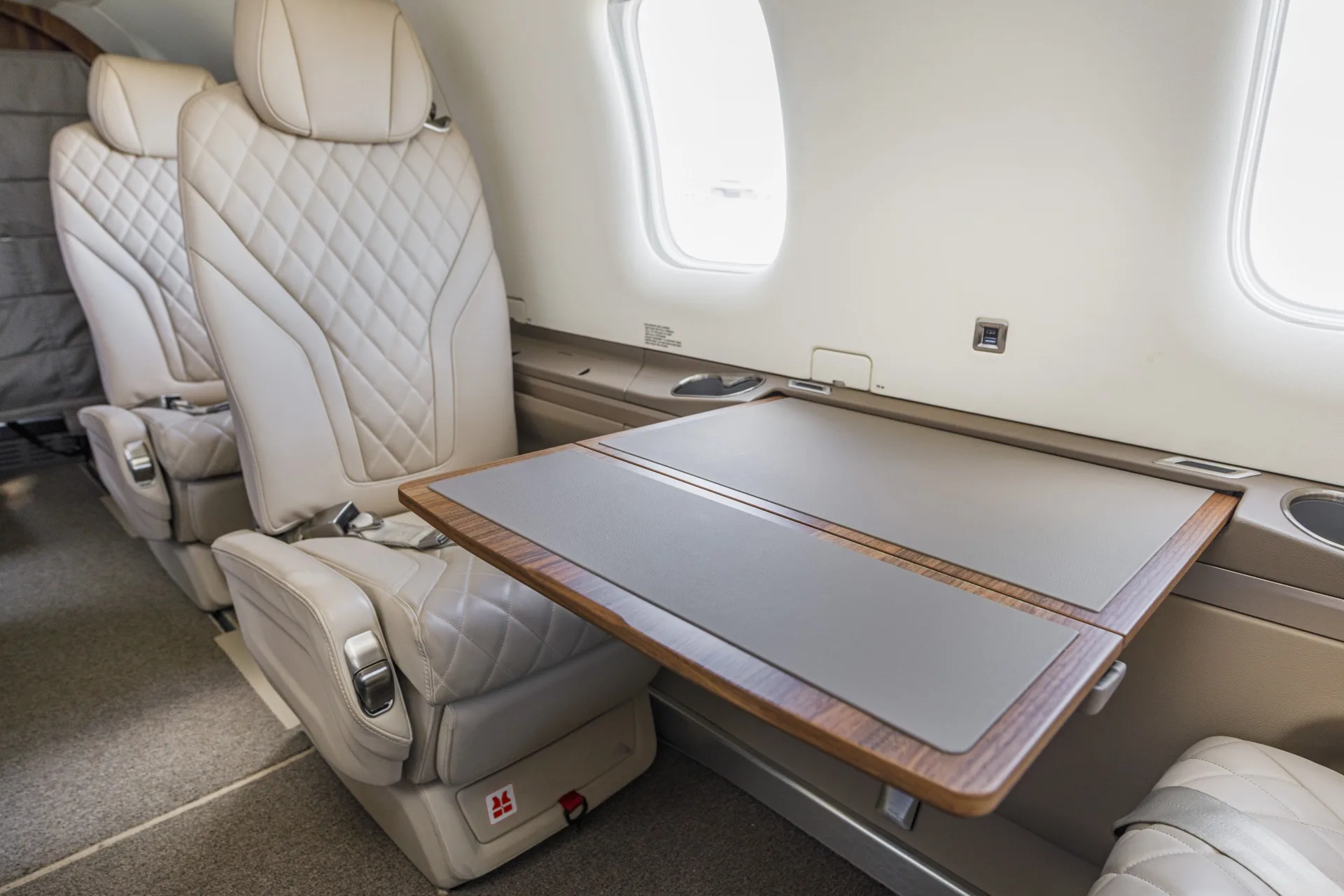 Cabin interior of a 2022 Pilatus.