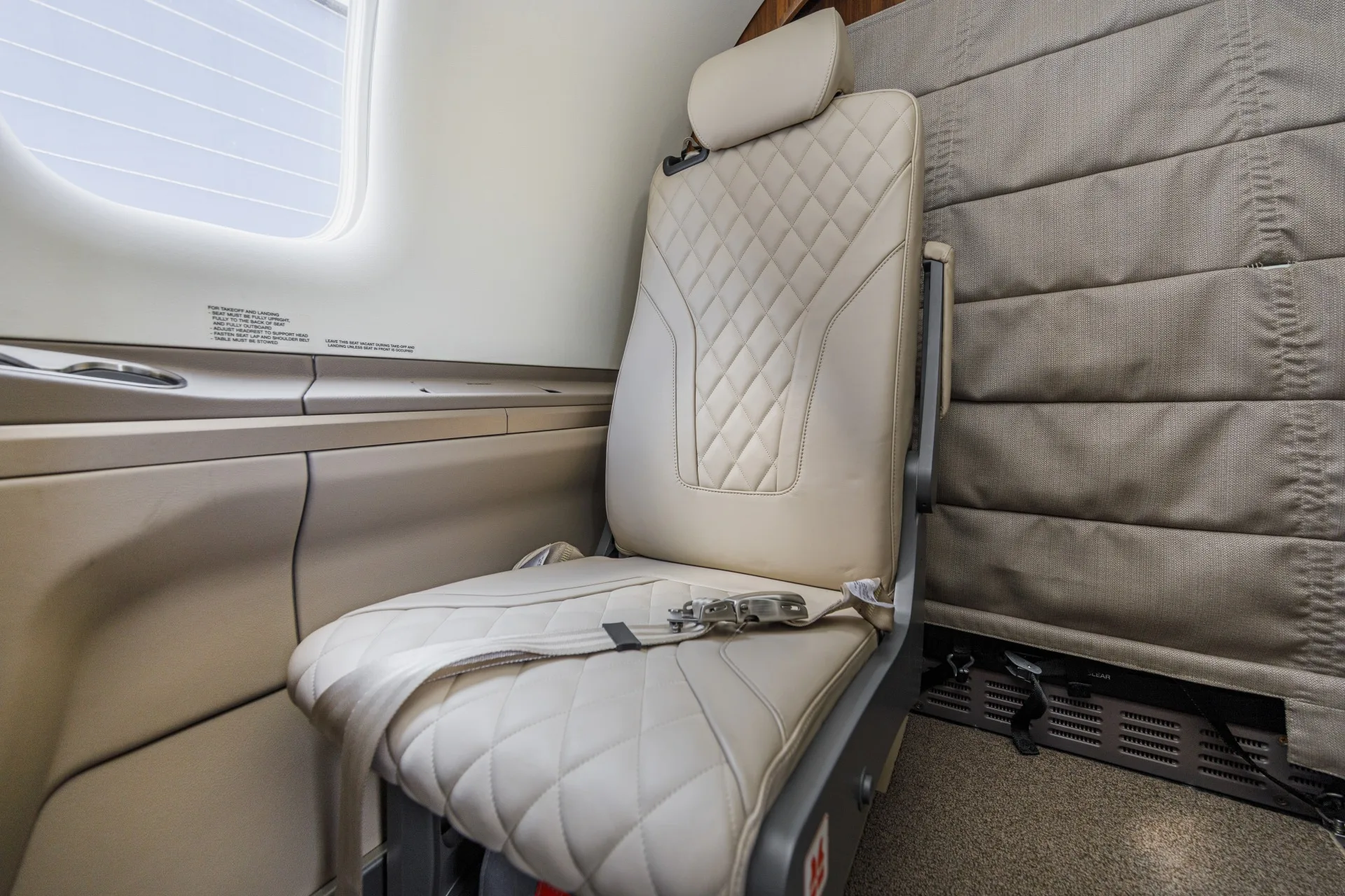 Cabin interior of a 2022 Pilatus.