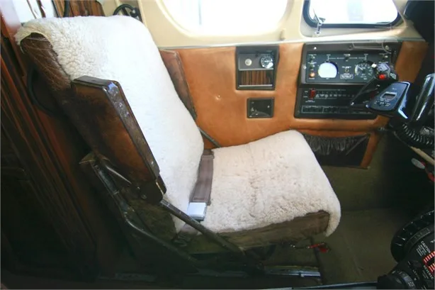 Cabin interior of a 1982 Beechcraft B200.