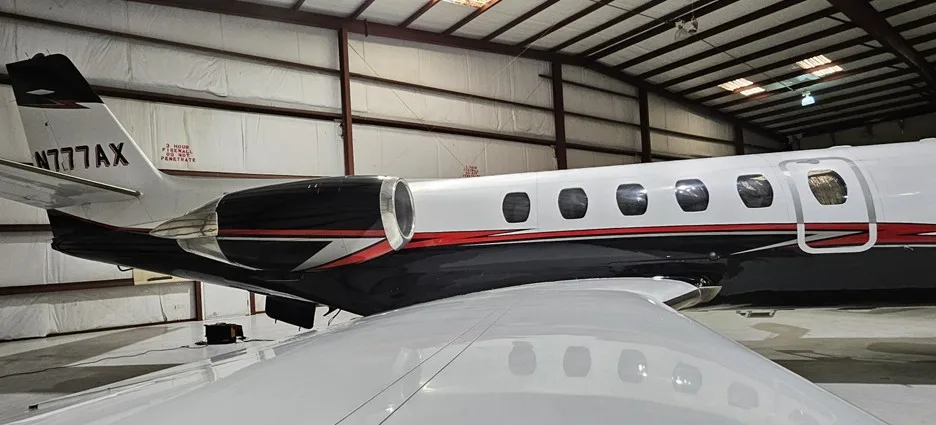 Exterior view of a 1988 Cessna CITATION 550 SII.