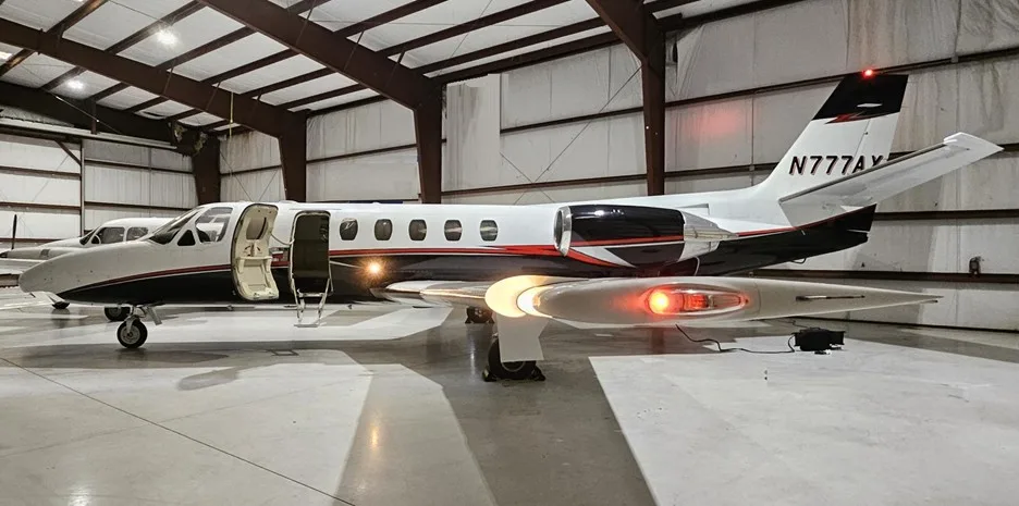Cabin interior of a 1988 Cessna CITATION 550 SII.
