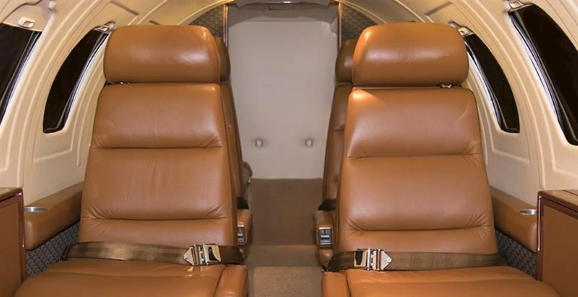 Cabin interior of a 1986 Cessna Citation S/II.