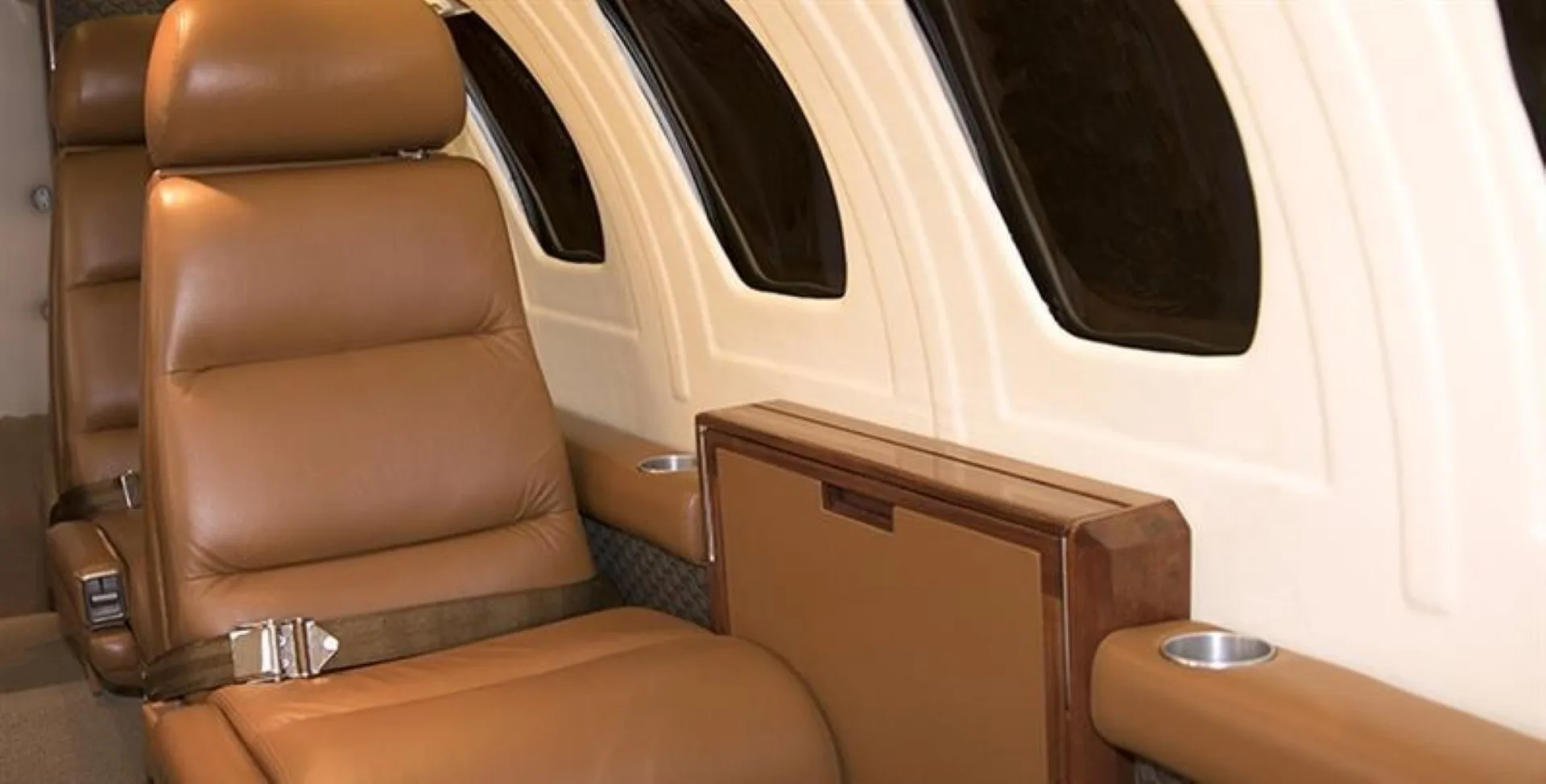 Cabin interior of a 1986 Cessna Citation S/II.