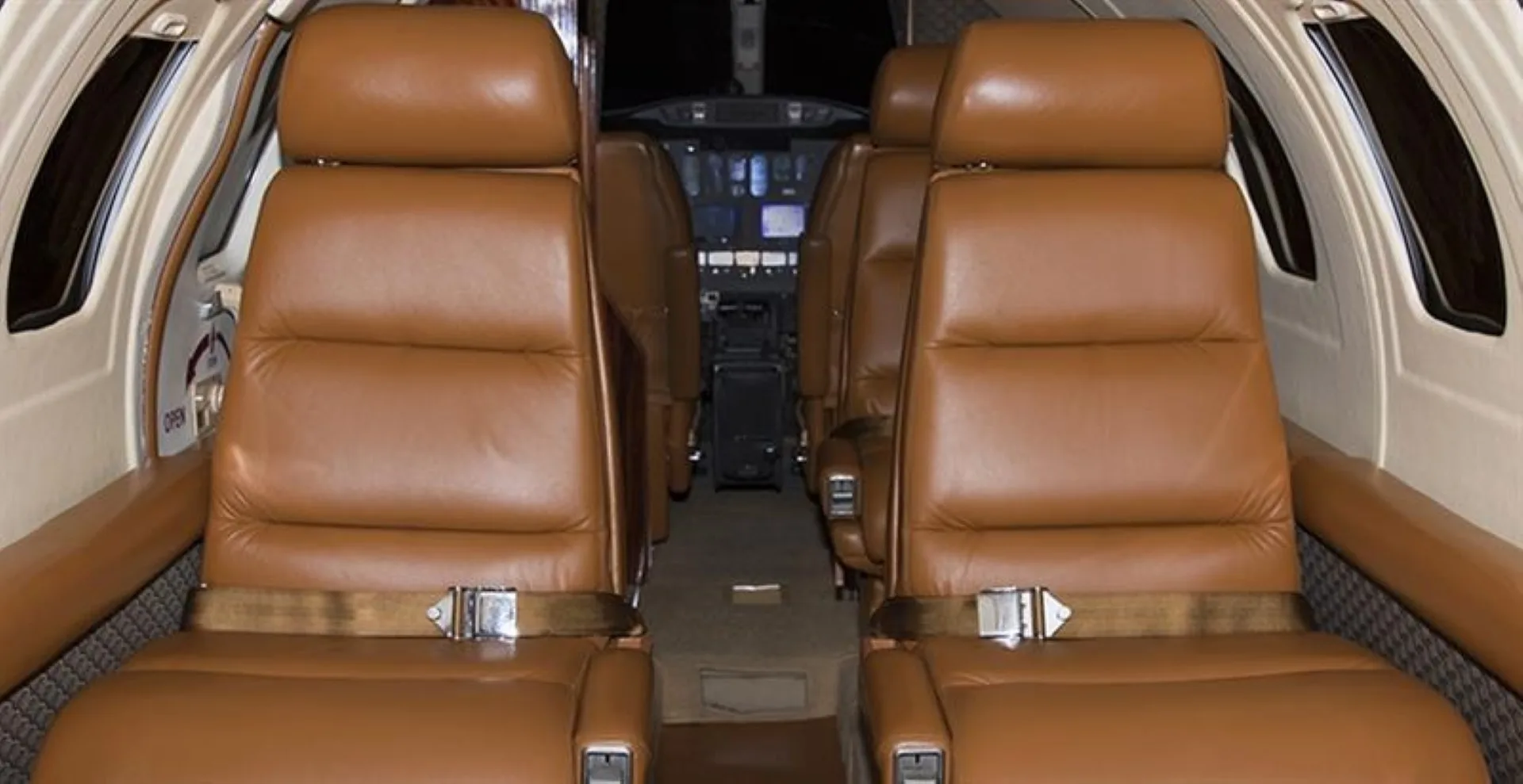 Cabin interior of a 1986 Cessna Citation S/II.