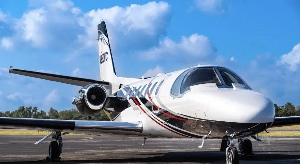 Exterior view of a 1994 Cessna Citation Ultra.