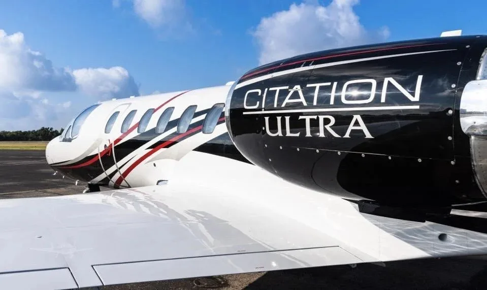 Marketing image of a 1994 Cessna Citation Ultra.