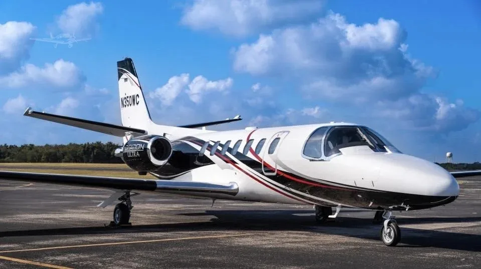 Exterior view of a 1994 Cessna Citation Ultra.