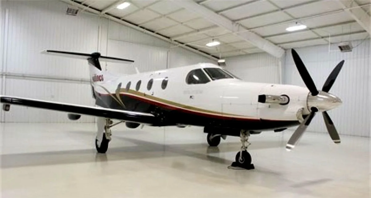 Exterior view of a 1996 Pilatus, PC-12.