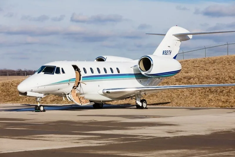 Exterior view of a 1999 Cessna Citation X, N92TH.