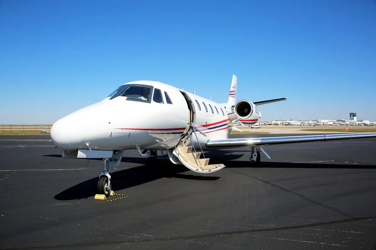 Exterior view of a 2002 Cessna Citation Excel.
