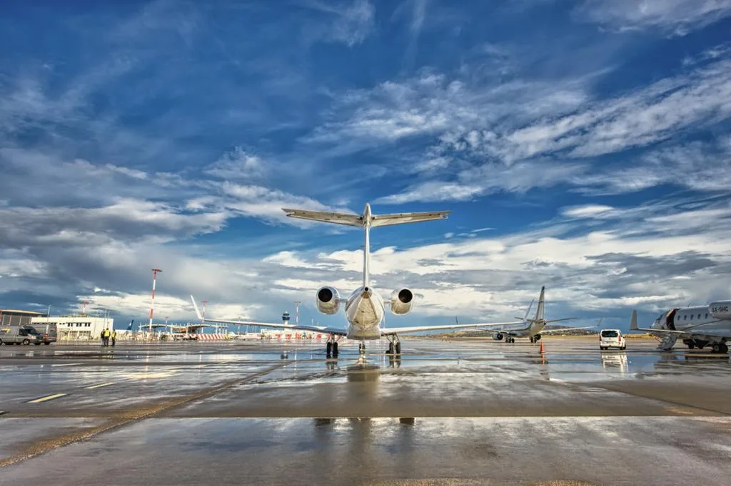 Exterior view of a 2004 Embraer Legacy 600, SX-KKA.