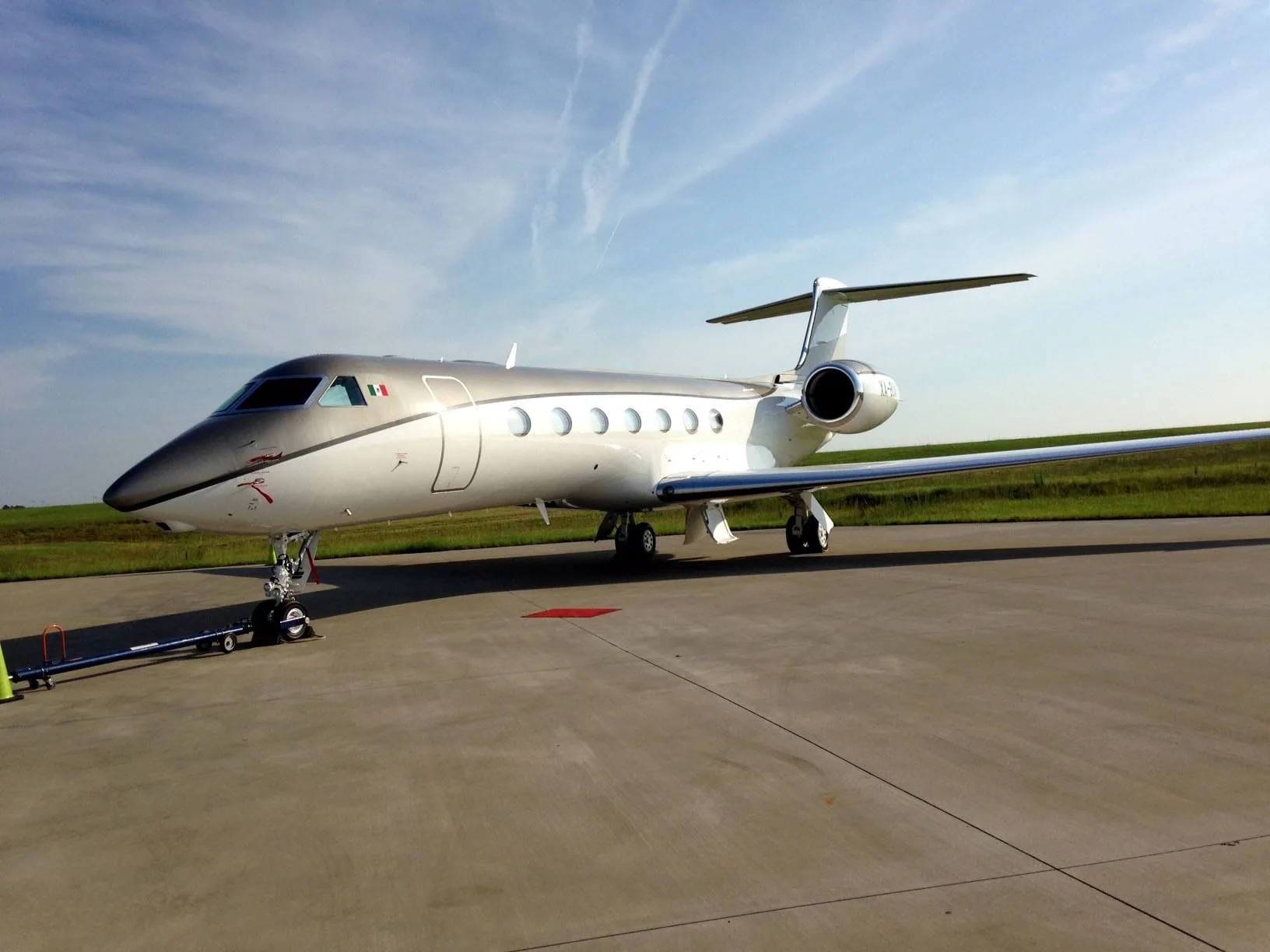 Cabin interior of a 2014 Gulfstream.