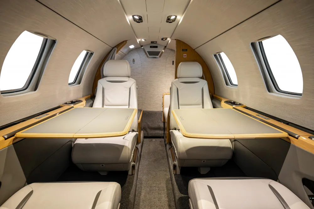 Cabin interior of a 2022 Cessna Citation M2 GEN 2.