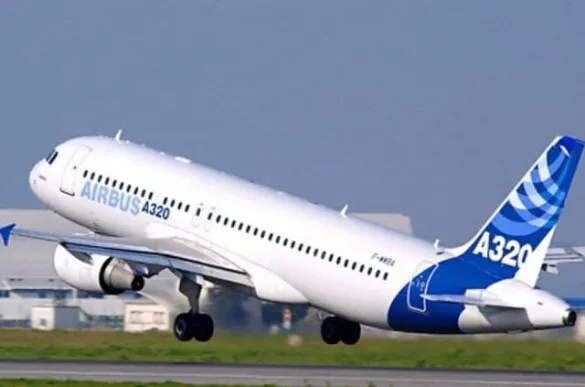 Marketing image of a 1991 Airbus A320.