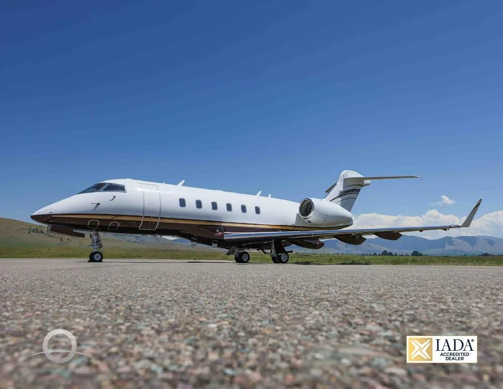 Exterior view of a 2011 Bombardier Challenger 300.