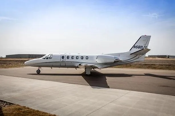 Exterior view of a 1998 Cessna Citation Bravo, N560JA.