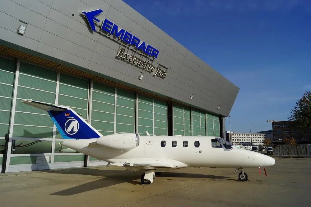 Exterior view of a 2009 Cessna Citation CJ1, D-ILHA.