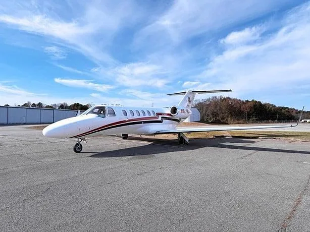 Exterior view of a 2008 Cessna Citation CJ2, N642WW.