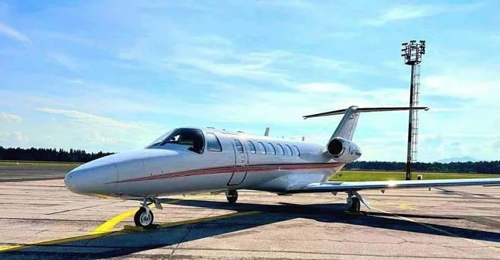 Exterior view of a 2006 Cessna Citation CJ3, YU-NEM.
