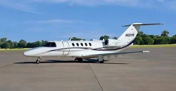 Exterior view of a 2010 Cessna Citation CJ4, N621PR.